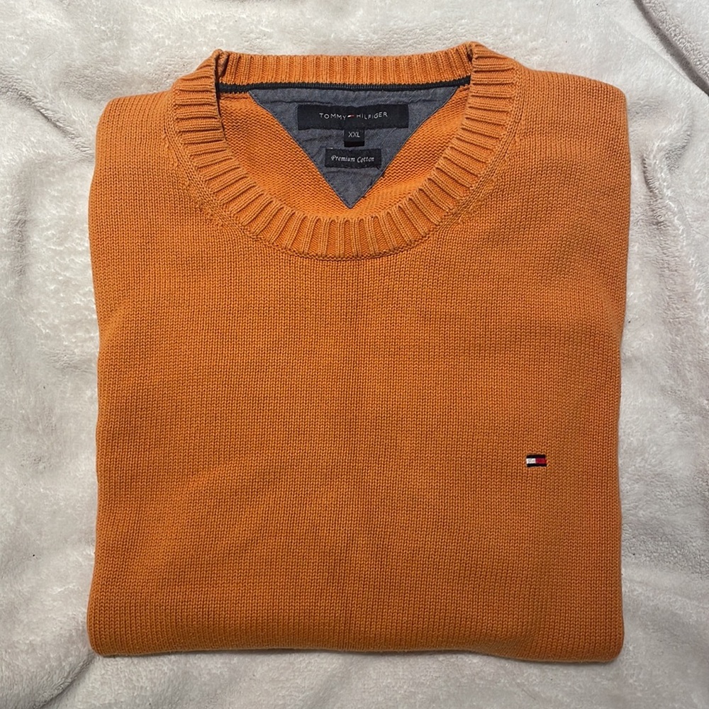 Tommy Hilfiger orange sweater